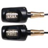 Billet Bar-end LED Indicators for 22mm bars (black pair)